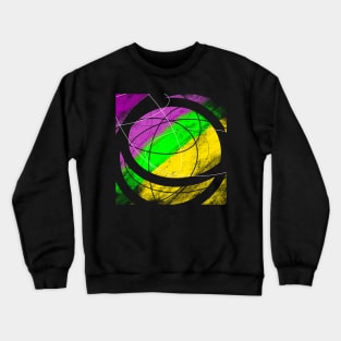 Abstract Mardi Gras Design Crewneck Sweatshirt